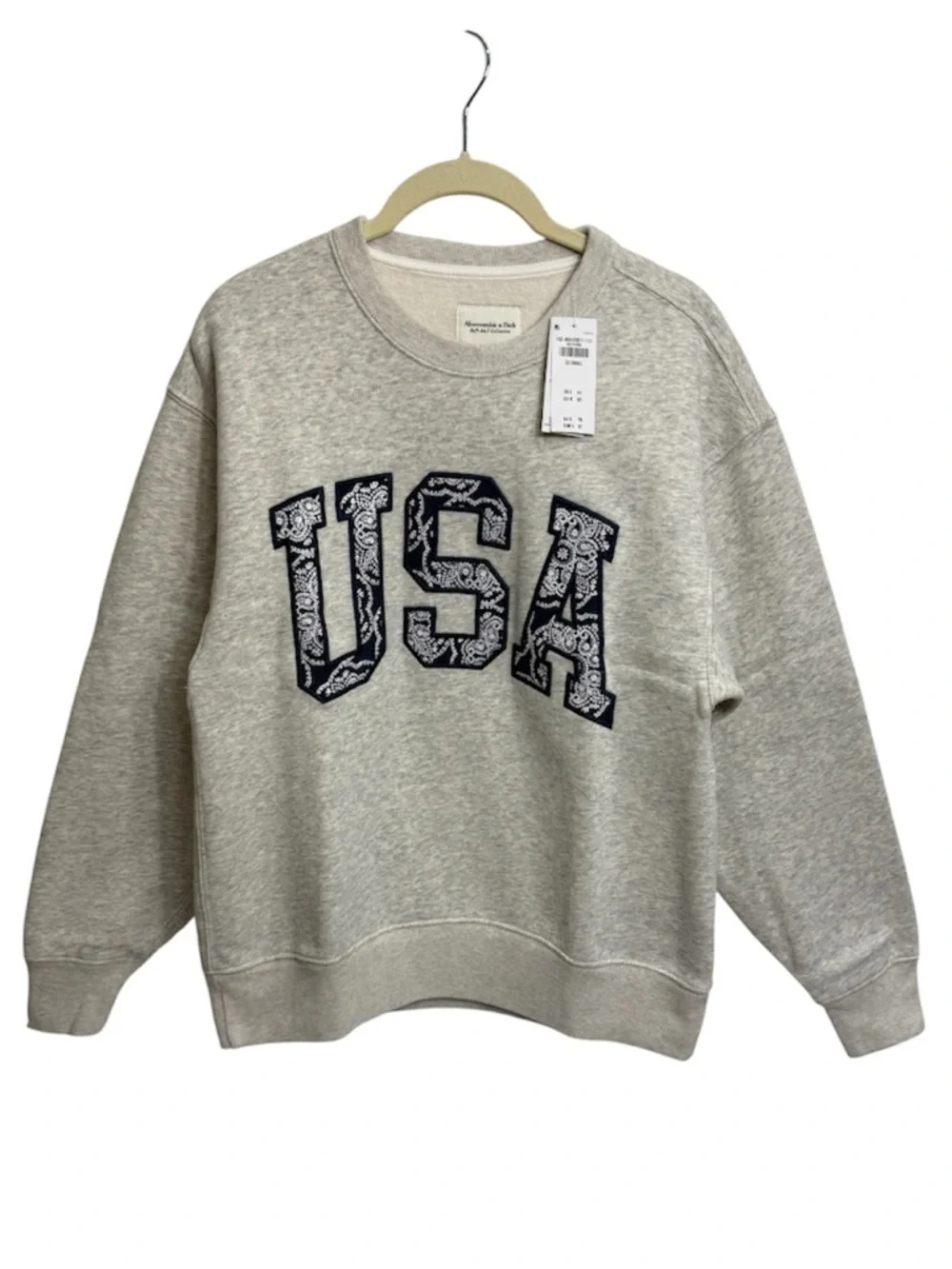 Abercrombie & Fitch USA Oversized Sunday Crew, Size XXSMALL - Picture 4 of 16